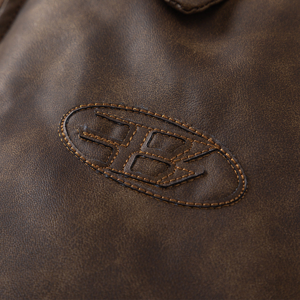 Men´s Rock Thickened PU Leather Jacket