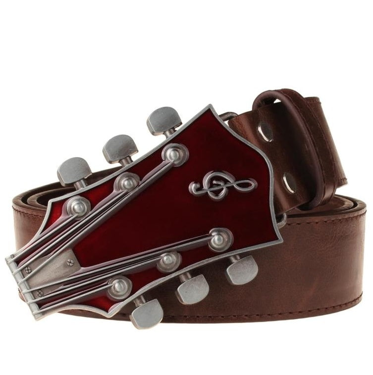 Retro belt western guitar cowboy unisex belt