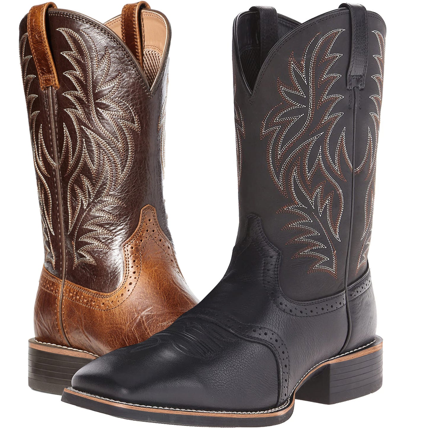 Men's Wide Head Western Cowboy Boot