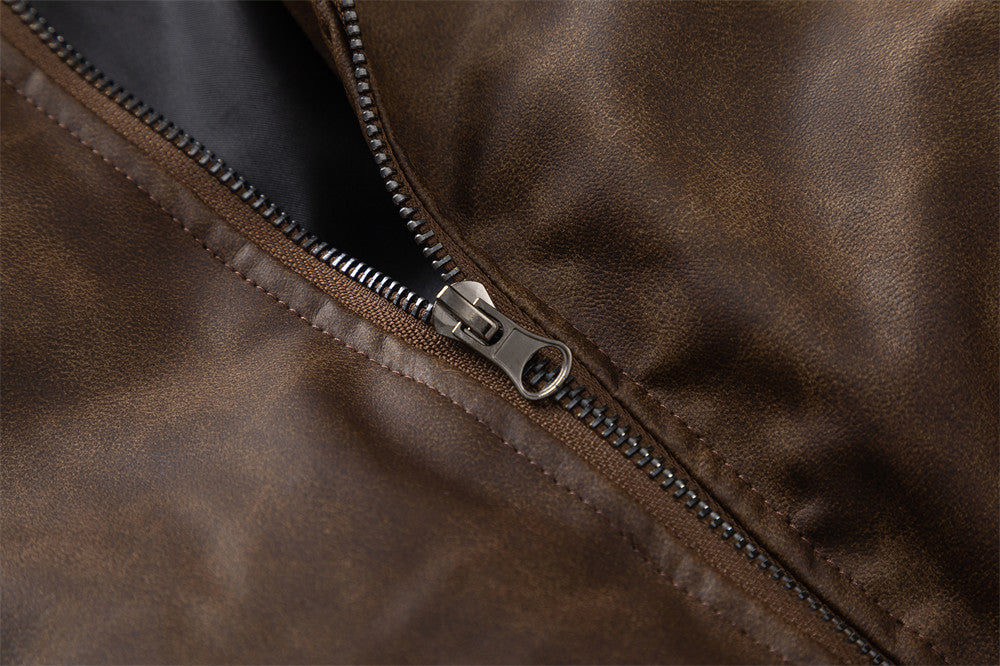 Men´s Rock Thickened PU Leather Jacket