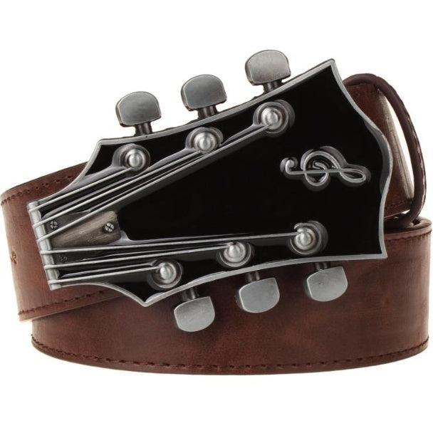 Retro belt western guitar cowboy unisex belt