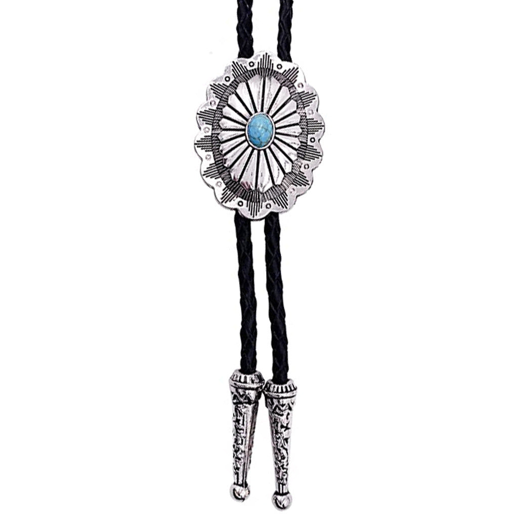 American Western Cowboy Bolo Tie Metal