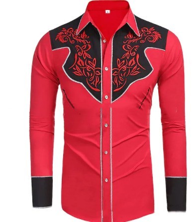 Retro Style Lapel Men's Shirt