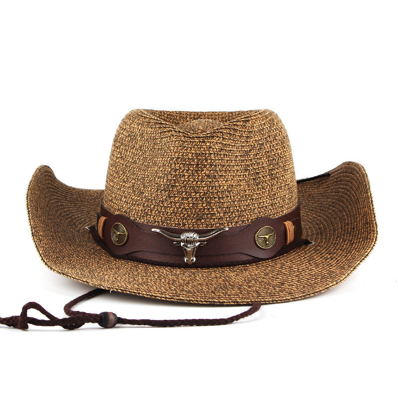 Mixed Color Straw Hat Western Straw Cowboy Hat