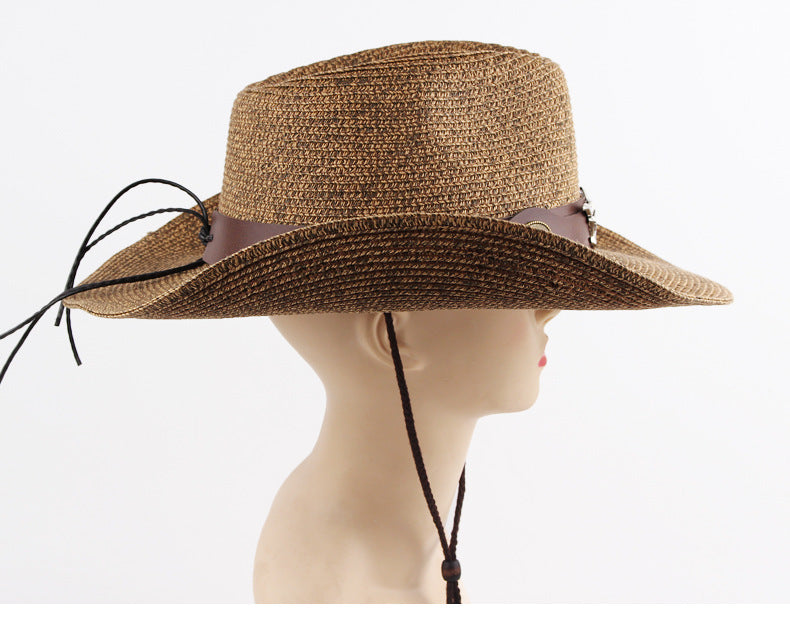 Mixed Color Straw Hat Western Straw Cowboy Hat