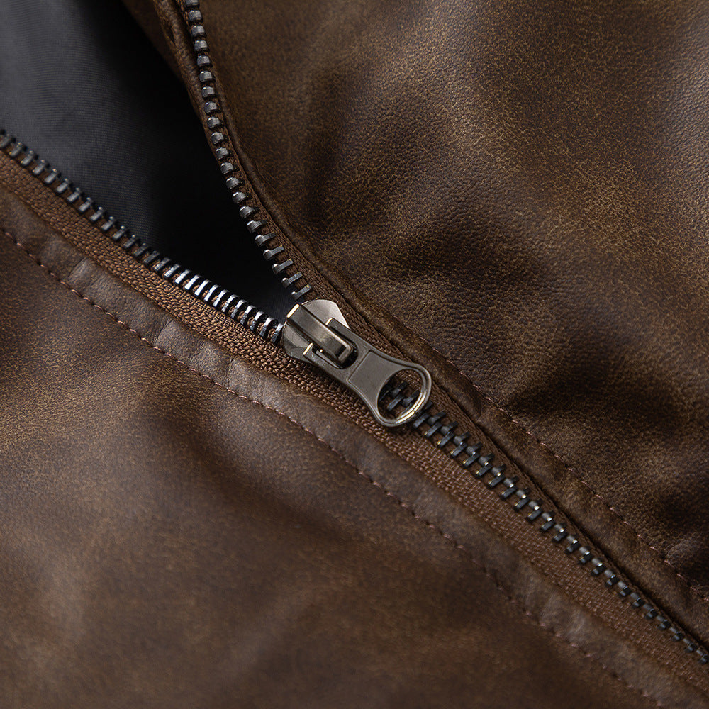 Men´s Rock Thickened PU Leather Jacket