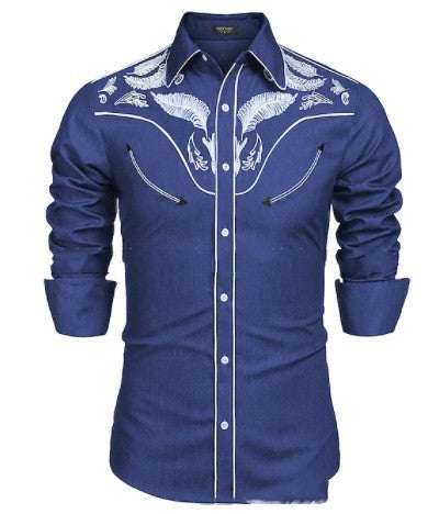 Retro Style Lapel Men's Shirt